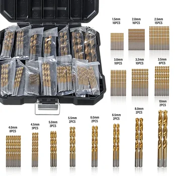 99Pcs Titanium Drill Bit Set 5