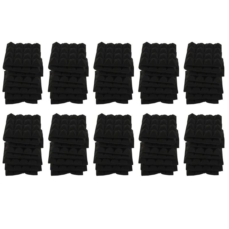 

New-120 Pcs -Soundproofing Foam Sound Absorption Pyramid Studio Treatment Wall Panels