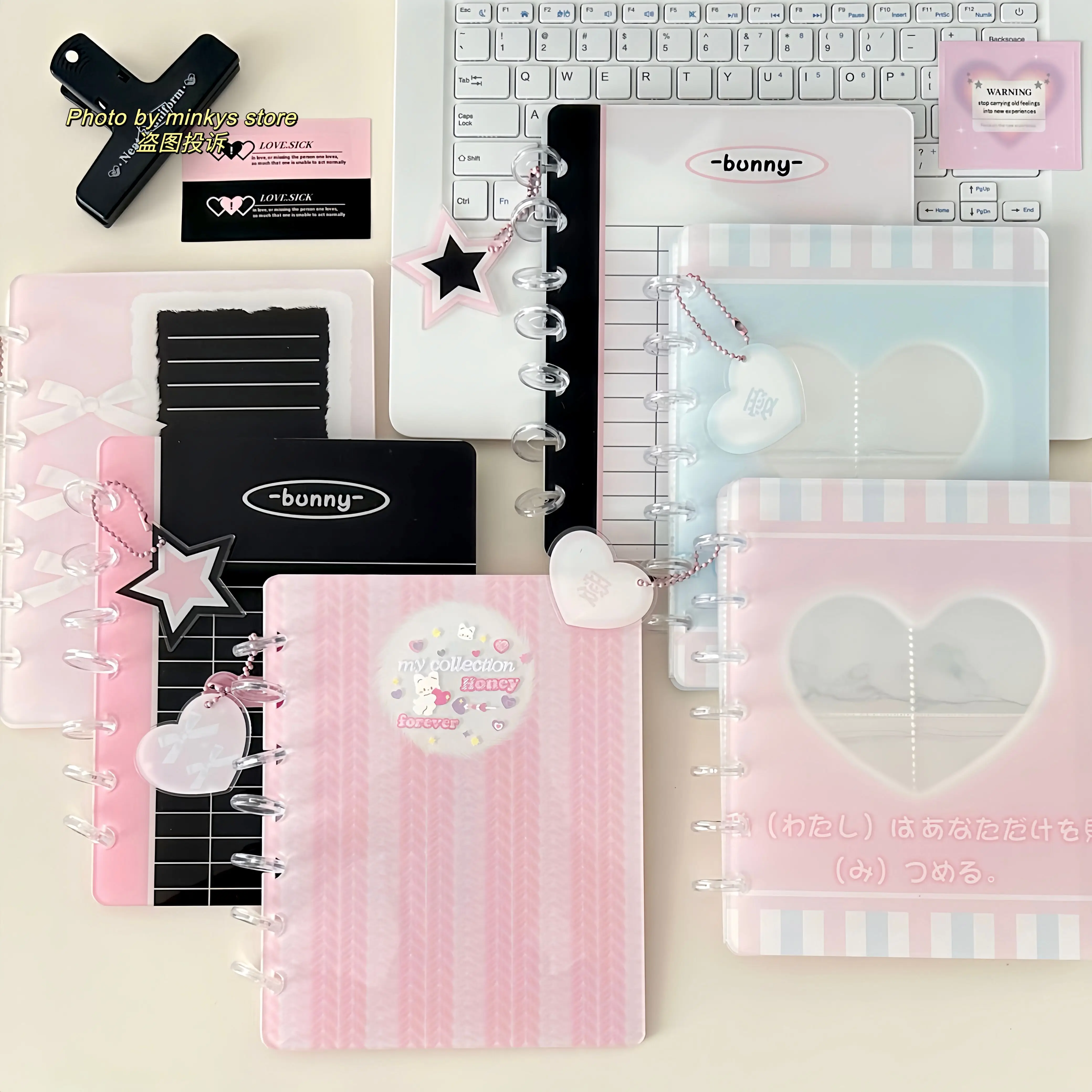 

MINKYS Kawaii ins Hot Mushroom Kpop Photocards Binder Idol Photos Collection Book Star Chaser Album Small Card Storage Book