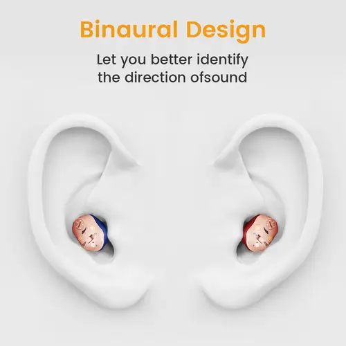 New Rechargeable Portable Mini Boost Hearing Earphones Long Battery Life Power Display Noise Reduction Earbuds For Elderly Gifts - Image 6