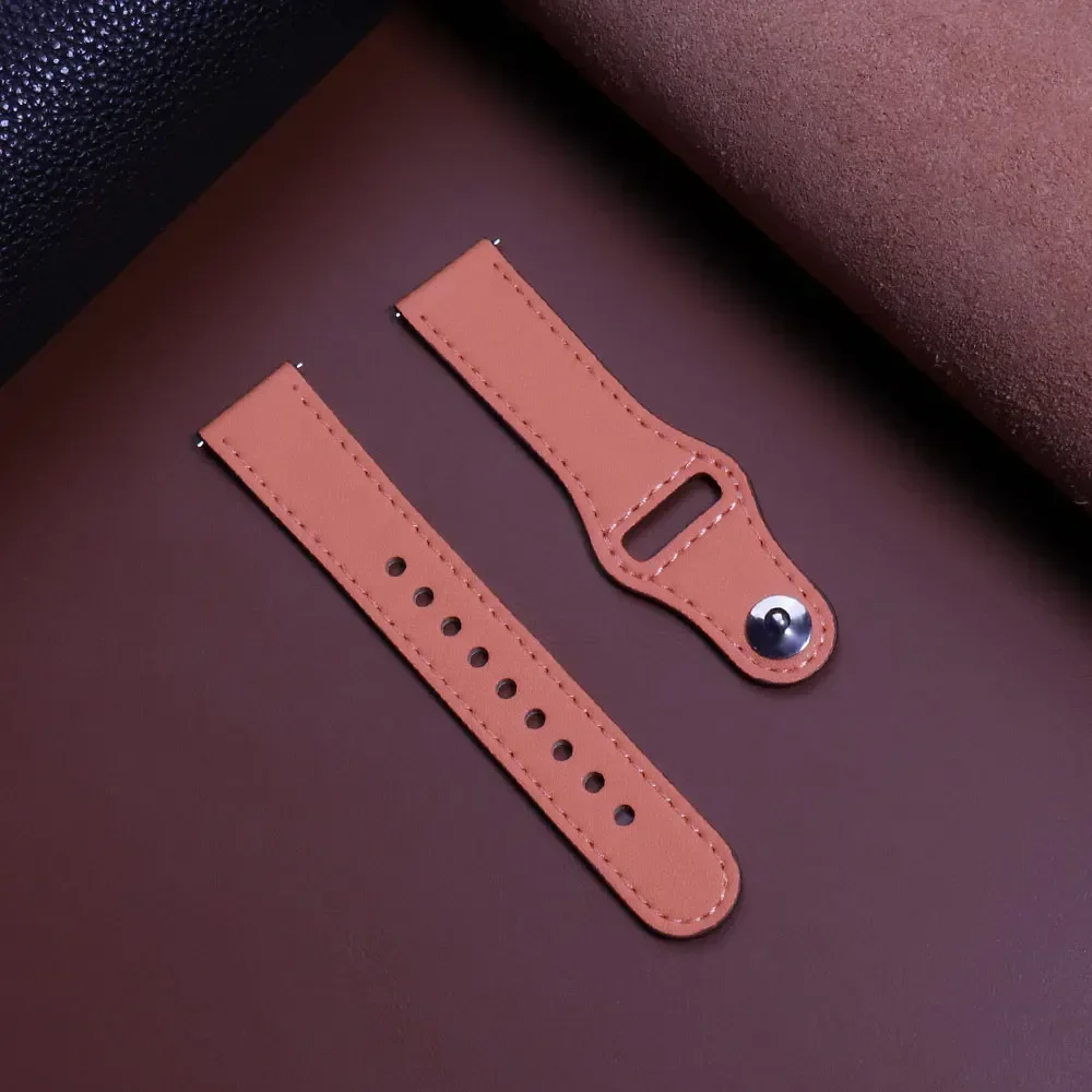 Elegant Leather Watch Strap - Premium 20mm/22mm Bracelet