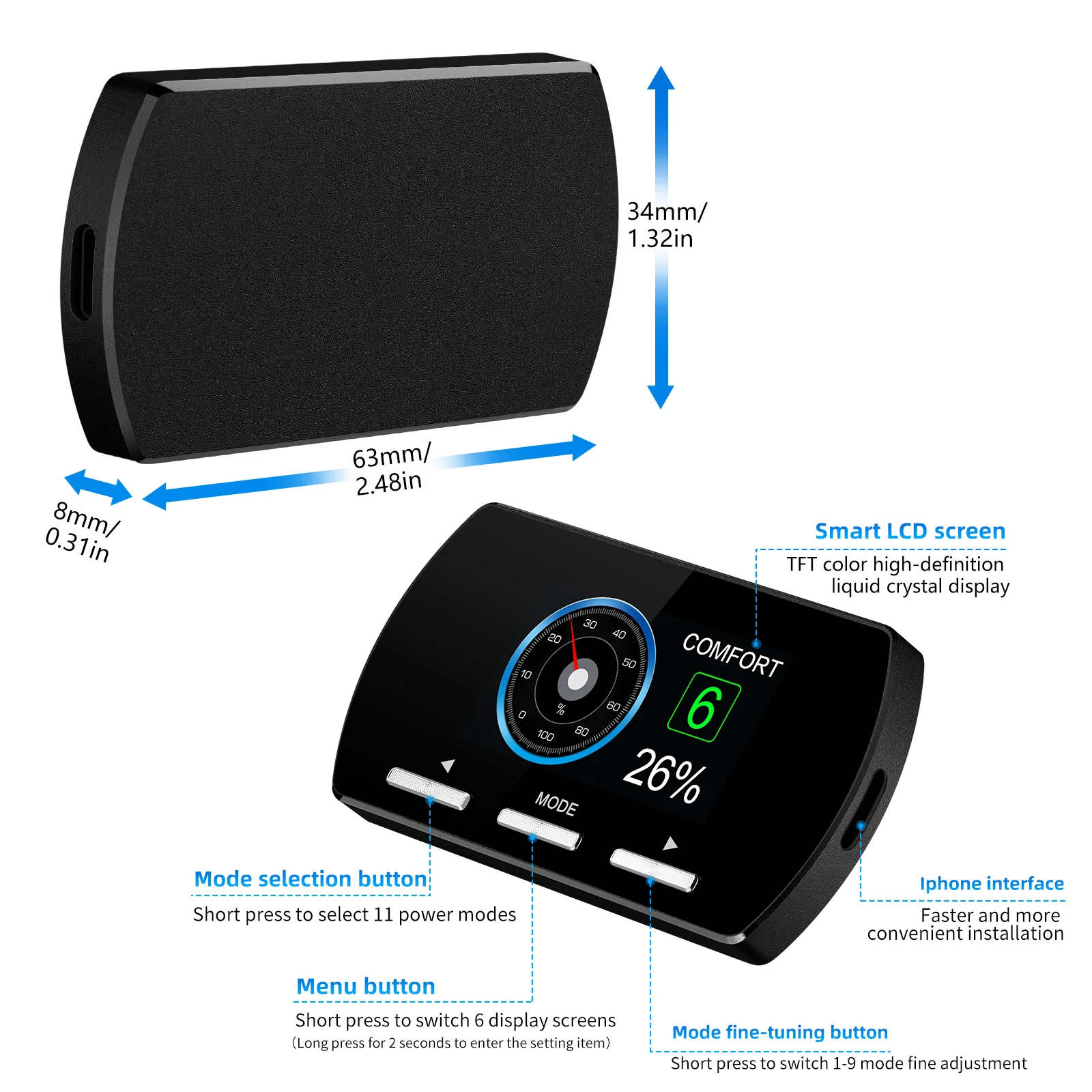 Digital Car Throttle Response Controller Racing Power Accelerator Car Pedal Booster Electronics Accessories for Toyata