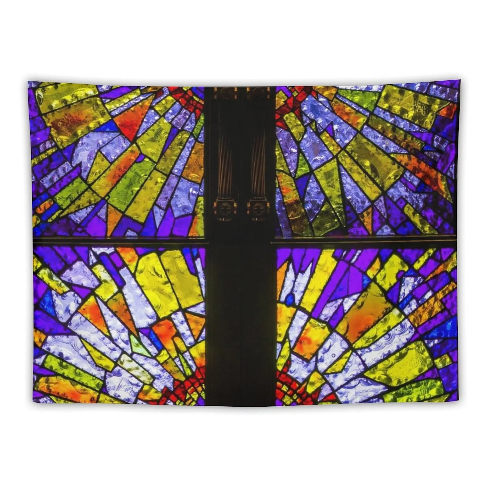 

Square Stained Glass Door Windows Tapestry Decoration For Rooms House Decoration Wallpaper Bedroom Wall Carpet Tapestry