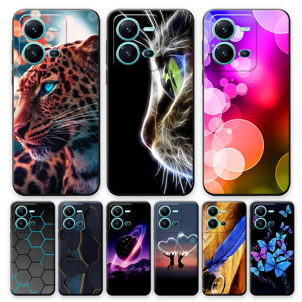 Per Vivo X80 Lite Custodia 5G 2022 Custodia Morbida In Silicone Per Animali Per Vivo X80 Lite Cartoon Cover Per Vivo X80 Lite 5G Fundas Coque