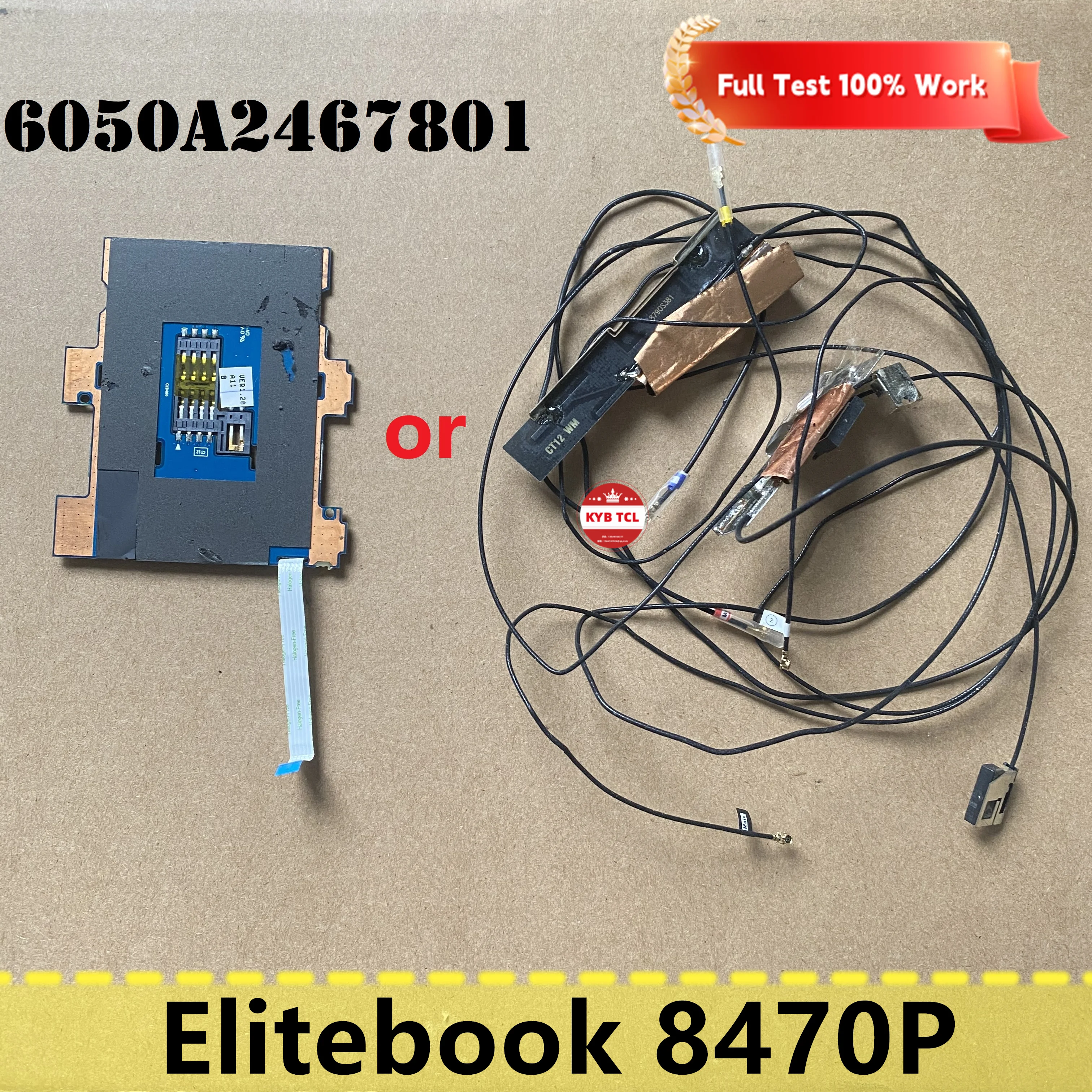 

Для HP Elitebook 8470P телефон с кардридером или беспроводным Wi-Fi антенным кабелем 6050A2467801