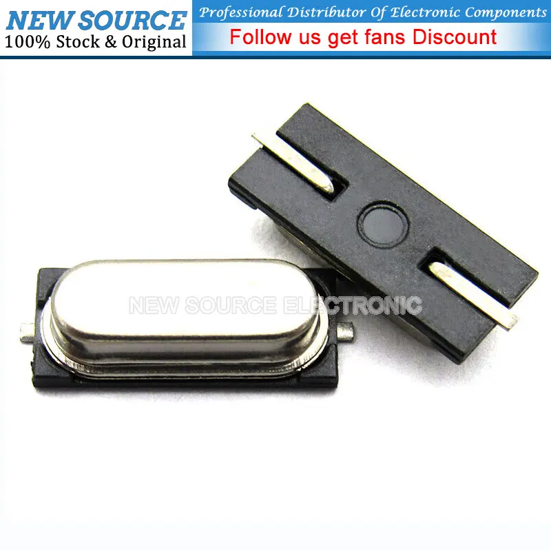 10pcs SMD Crystal Oscillator 25M 2pin 25MHz HC-49SMD 49SMD Quartz Crystal Passive Oscillator