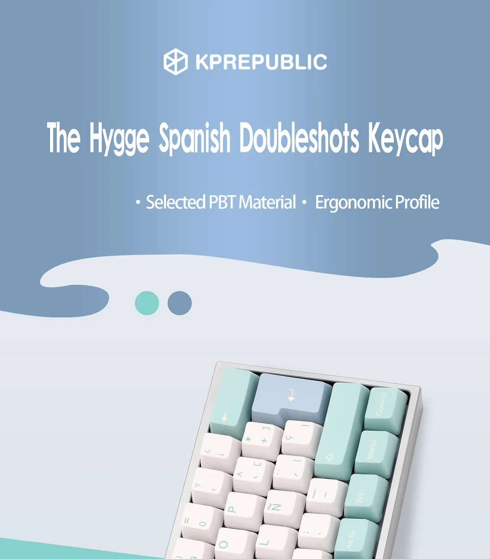 Taihao Hygge Spanish ES PBT double shot keycaps for diy gaming mechani –  KPrepublic
