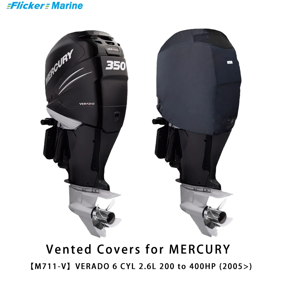 Flickermarine Ventilation Covers for Mercury 350 HP Outboard Engines 200 to 400HP(2005)