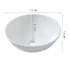 Modern Round White Ceramic Bathroom Vessel Sink 13 Inch Above Counter Installation 5