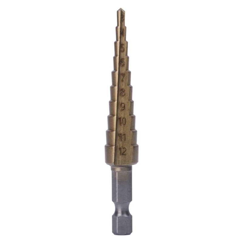 1Pcs Step Drill Bit Titanium HSS Steel 4-12mm 4-20mm 4-32mm M03 Hole Cutter Tool