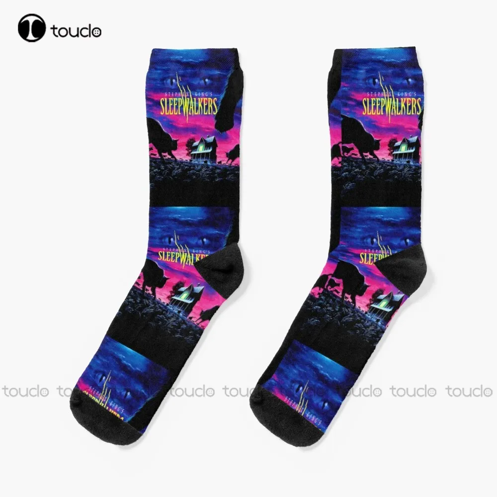 

Sleepwalkers Socks Halloween Novelty Socks For Women Fashion Creative Leisure Funny Art Abstract Oil Painting Socks Unisex Adult