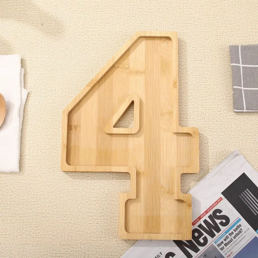Description Picture 3 of itemLarge Wooden Number Charcuterie Board Decorative Fillable Number Food Tray Practical Food Platter Serving Trays Chocolate