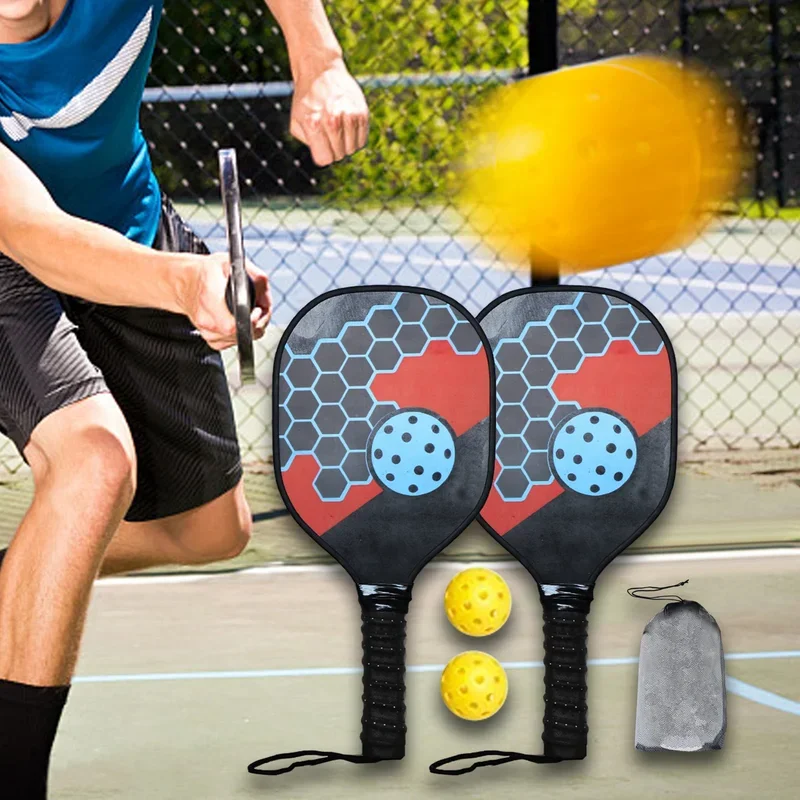 Wooden Pick Racquet Outdoor Sports and Fitness Equipment Set Combination Beach Racquet Set with Ball