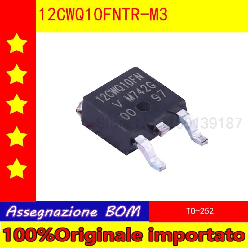 

50 шт./лот VS-12CWQ10FNTR-M3 12CWQ10FNTR-M3 12CWQ10FN TO-252 диод Шоттки