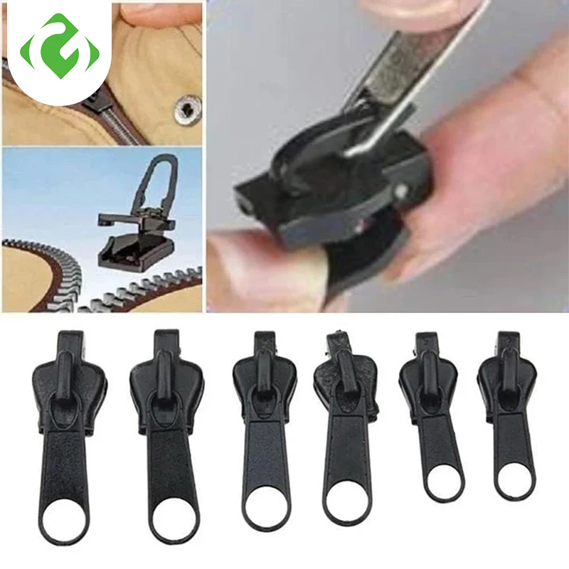 

New 6pcs Instant Zipper Universal Instant Fix Zipper Repair Kit Replacement Zip Slider Teeth Rescue New Design for DIY Sew