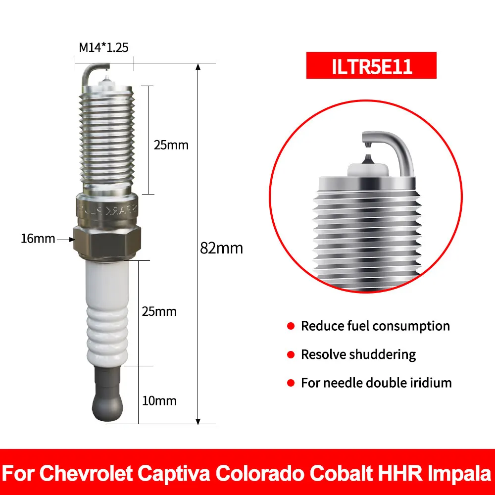 NGK 5点火コイルとイリジウムIX点火プラグキット5個シボレーGMC 3.5 L L 5用 4 個 93330 ILTR5E11 NGK スパークプラグ Captiva Colorado Cobalt HHR