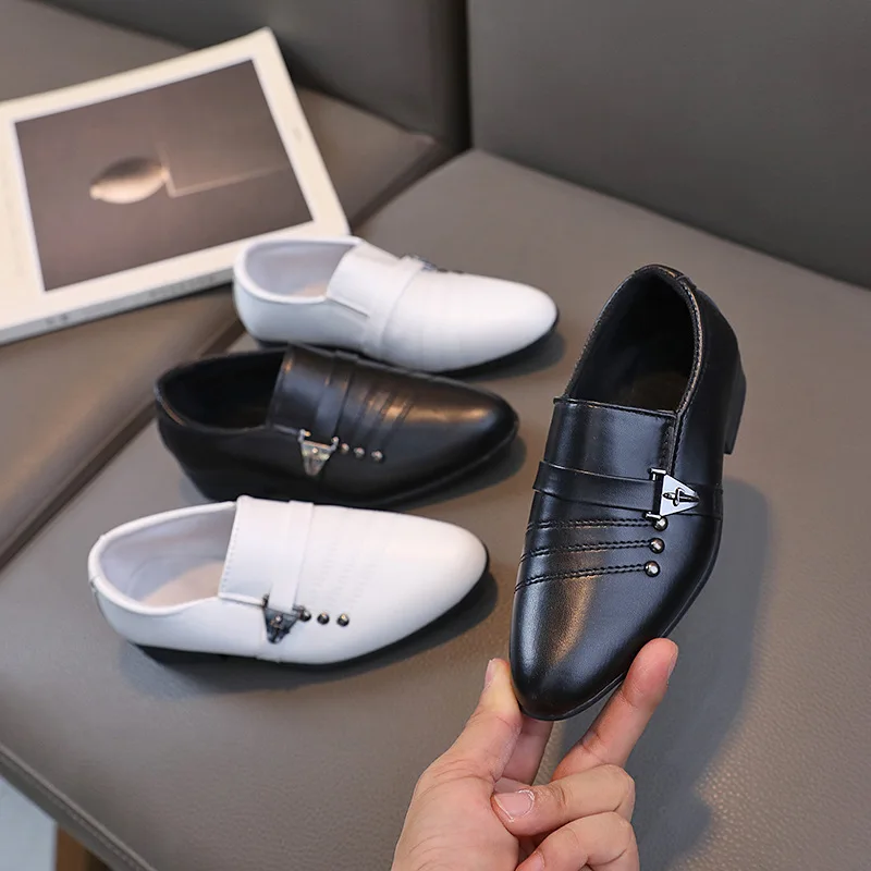 Boys Black Dress Loafers 4