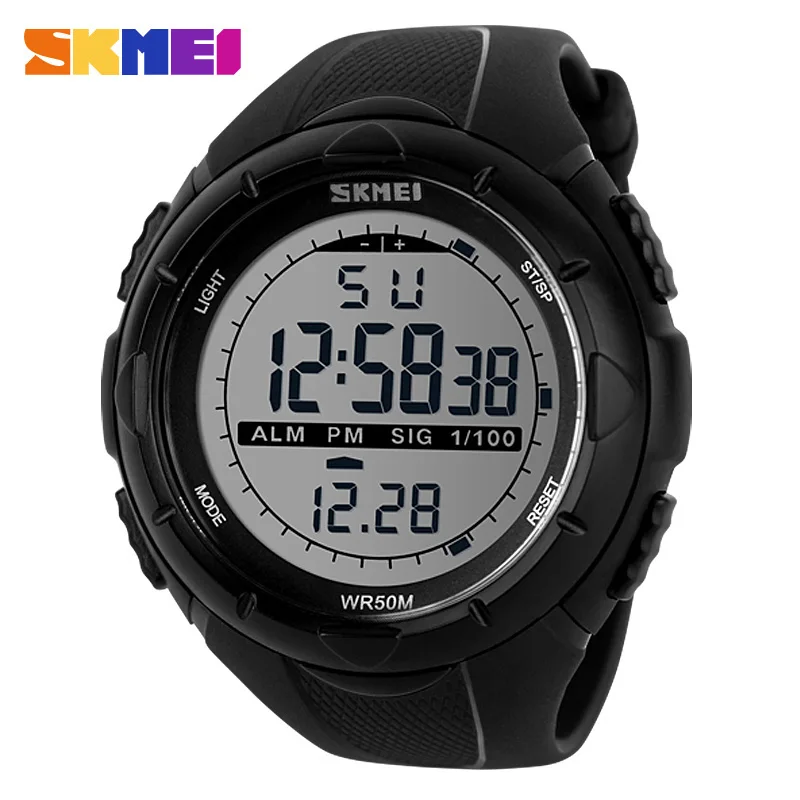 

SKMEI Fashion Sport watch Waterproof Men Military Watches Simple Alarm Clock Shock Resistant Digital Watch reloj hombre 1025