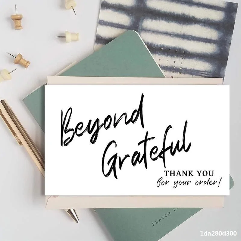 Карточка «Beyond gratefu», 50 шт./упаковка, белая, спасибо за то, что поддерживали мой маленький бизнес, карточка для упаковки подарков, декоративная этикетка