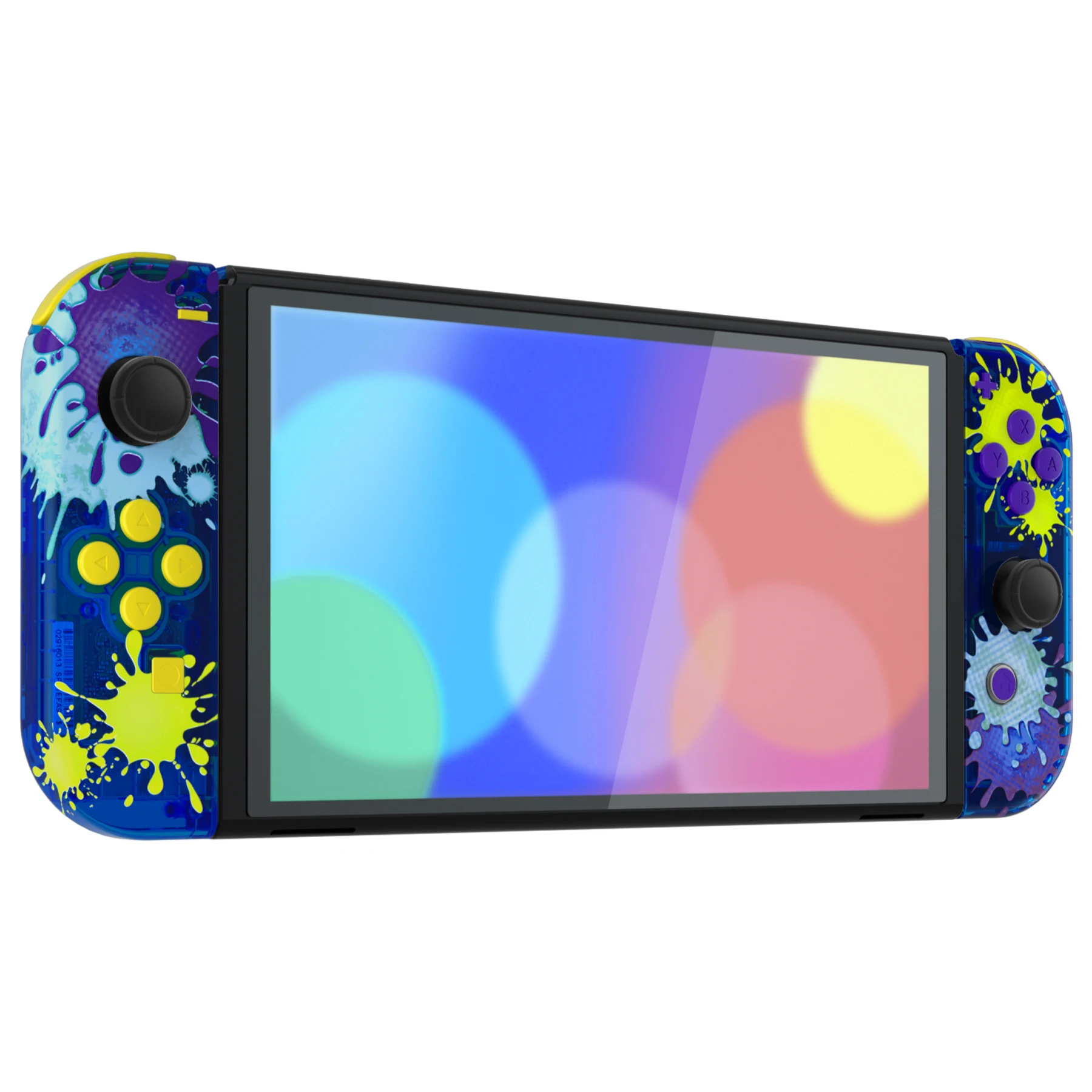 placa traseira kickstand, botões de alojamento joycon para nintendo switch oled