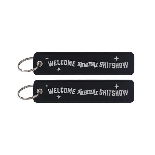 1pcs Computer Pop-up Window Quotes Embroidered Keys Tag Keychains For Motorcycles Backpack Fashion Key Ring Accessories Gifts - Image 84
