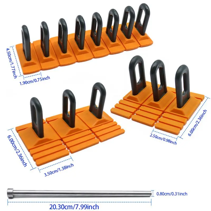 Dent Repair Pull Tabs Car Paintless Repair Tools Kit Pull Row Multi-Claw Hook Puller Tool Kit For Door Dent/Fender Pit