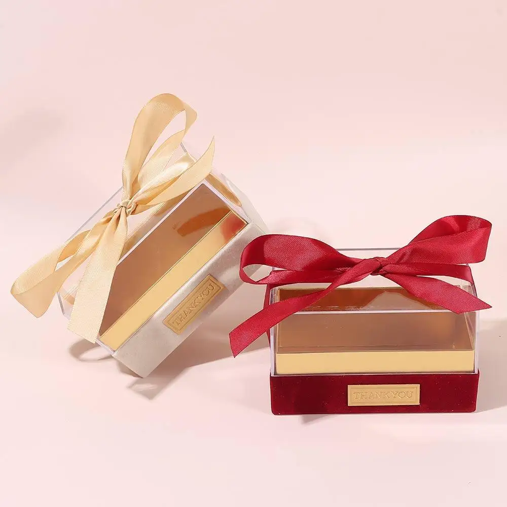 Clear Acrylic Gift Box with Elegant Bow – Transparent Luxury Packaging for Birthday Par... - SKU TCCB1601 - UGI Packaging