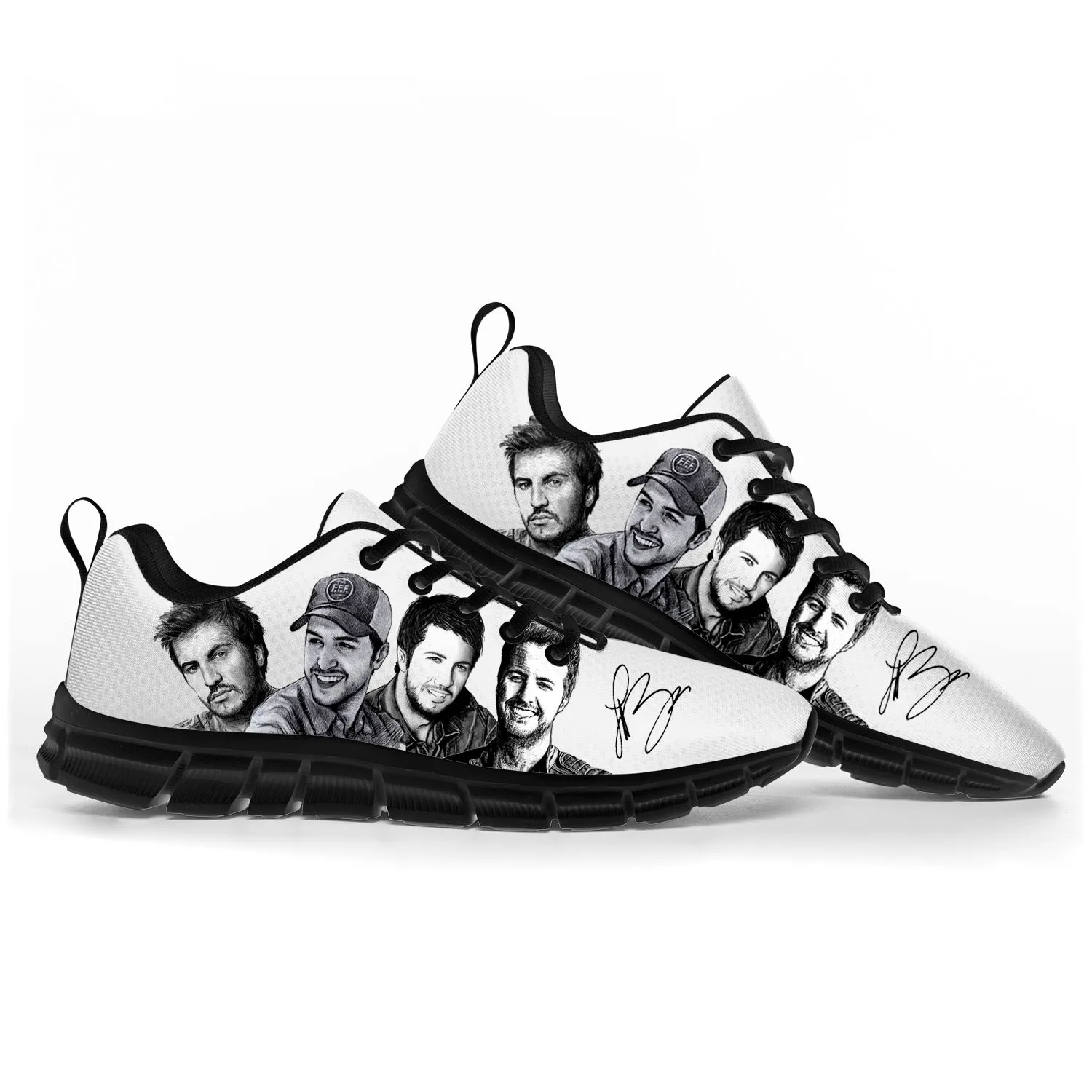 

Кроссовки спортивные унисекс, на заказ, черные