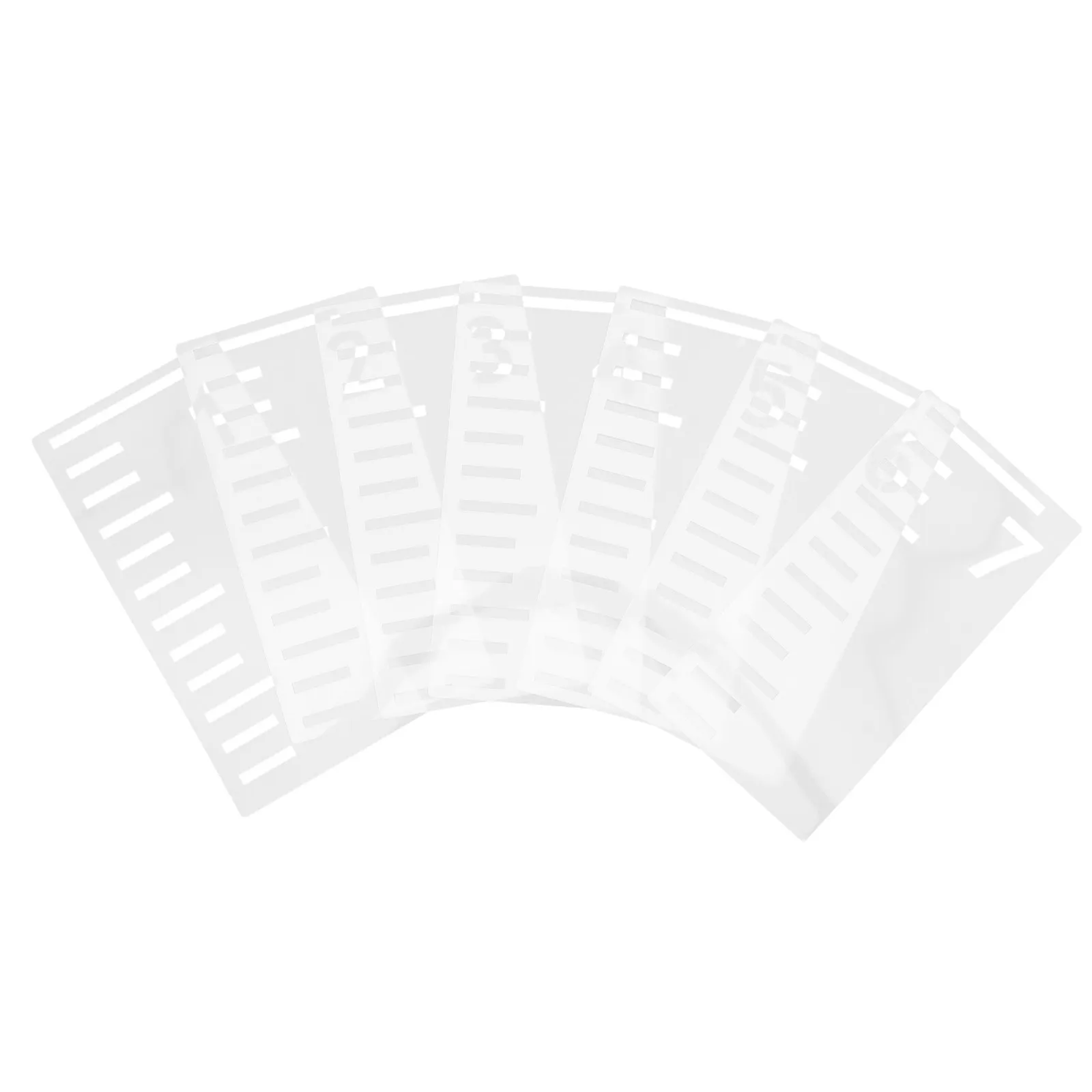 7Pcs 높이 눈금자 템플릿 성장 차트 스텐실 측정용 벽 장식 DIY 드로잉 템플릿 유연한 애완 동물 재료