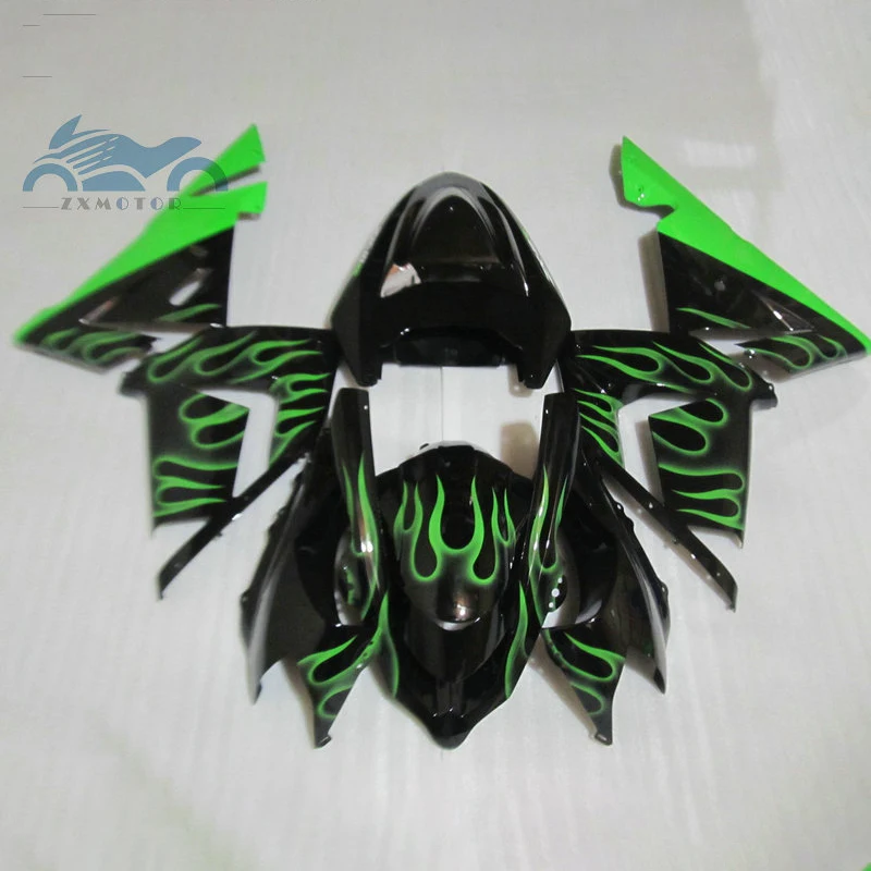 Free Custom Motorcycle fairing kits for KAWASAKI Ninja ZX 10R 2004 2005 sports body fairings kit
