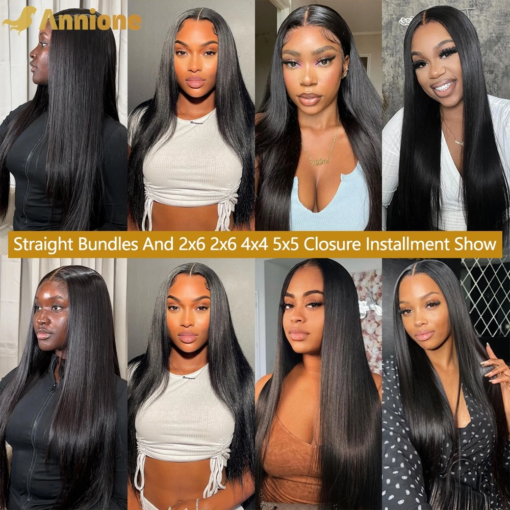 Straight Bundles Human Hair 1/3/4 Raw Hair Bundles Deal Brazilian Remy Extension Double Weft Weaving for Women Human Hair Extensions