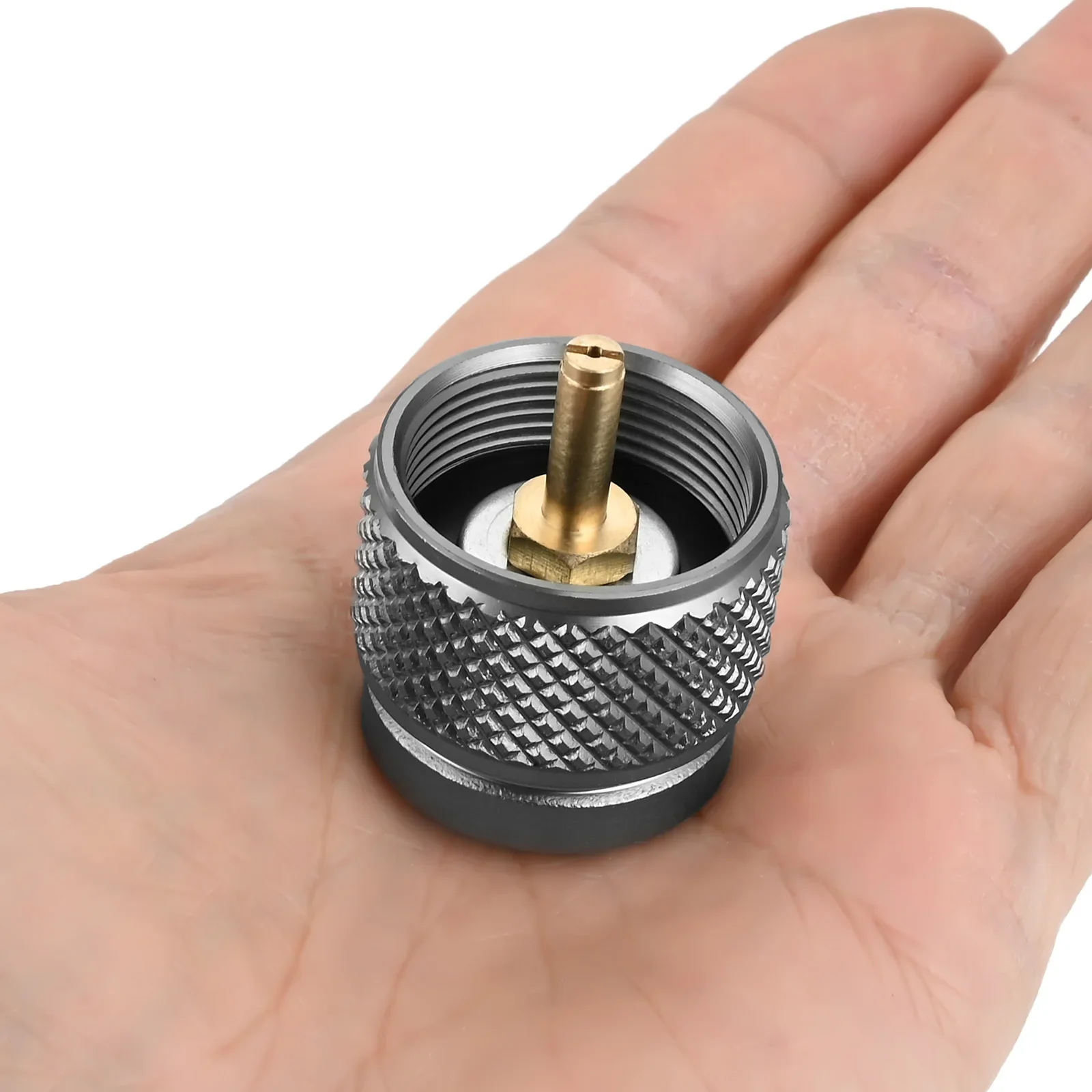 1pc Camping Gas Adapter Replace for Colemen/Goode/Mapp Bottle Butane Gas Cartridge Stove Connection American Style 1-pound Can