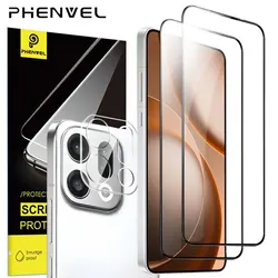 Oleophobic Anti - Explosion Tempered Glass Screen Protector - 2 Screen 1 Lens
