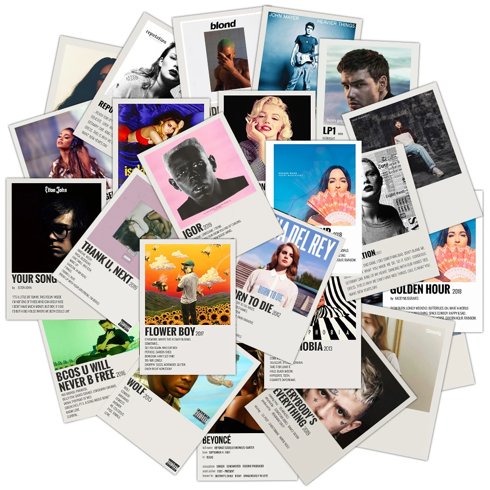 Printable Aesthetic Music Stickers
