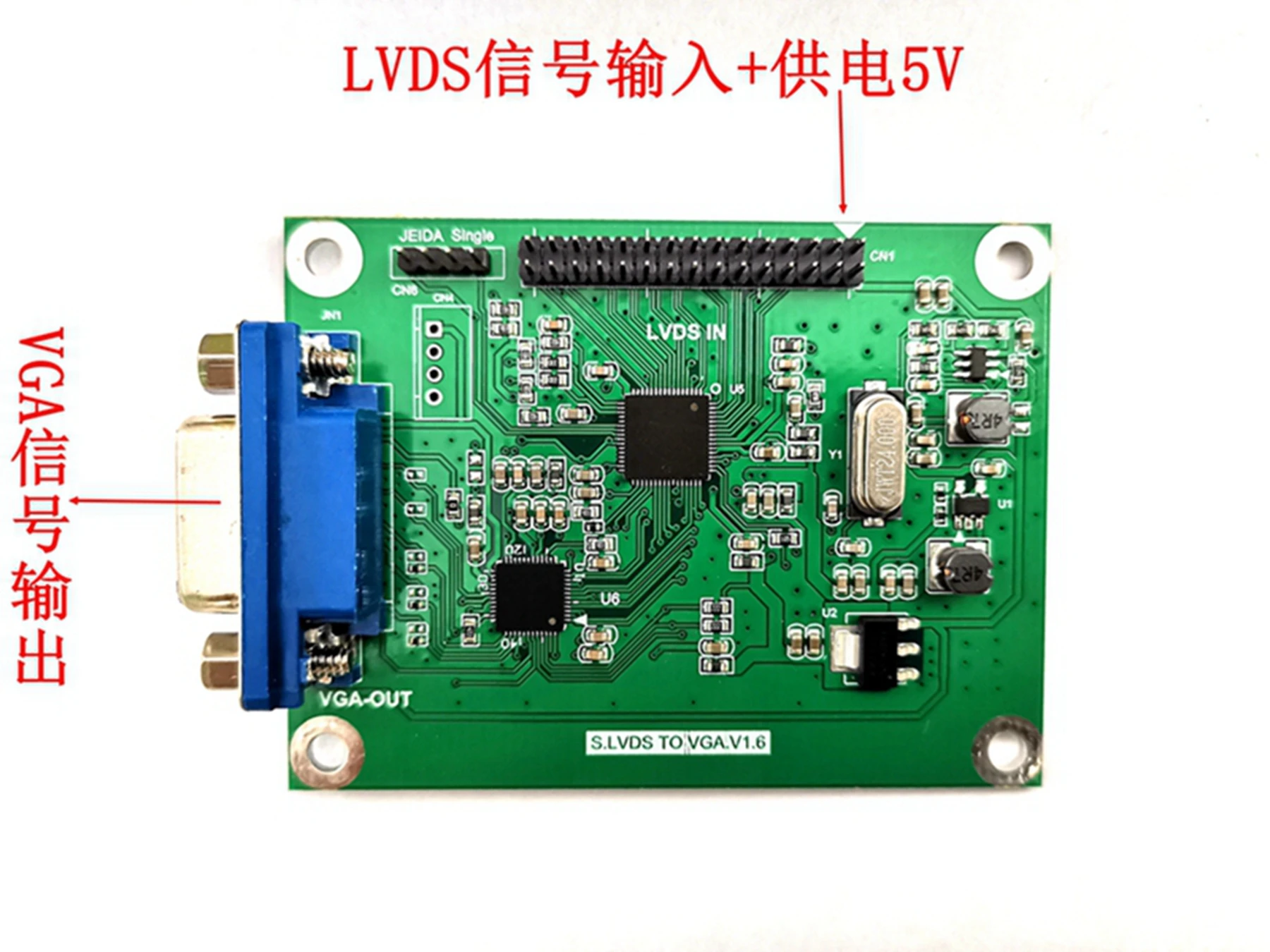 

Плата адаптера LVDS-VGA, выход Lvds-Vga, поддержка нескольких разрешений 720P/1080P