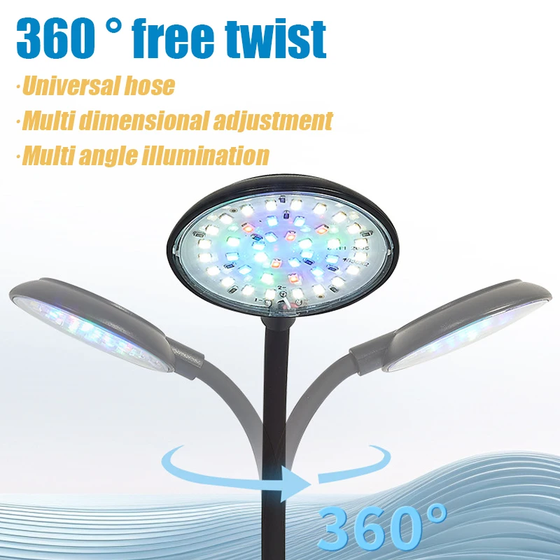 รูปสินค้า ไฟตู้ปลา LED ปรับแสง 3/5/7W เปลี่ยนสีได้ กันน้ำ