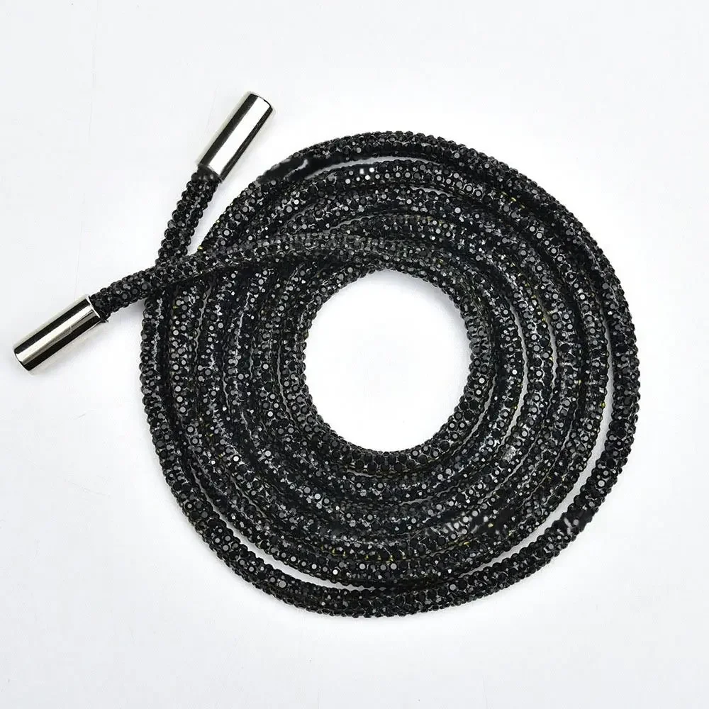 GT//Rotors Cordon de serrage avec strass et paillettes pour sweats à capuche, pantalons de survêtement, shorts – Cordon de serrage cristal bling, One Size, Coton