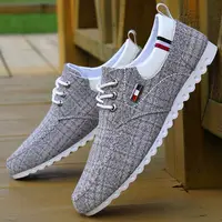 Hot selling Spring and Autumn Linen upper Breathable Men's Canvas Shoes Old Beijing Cloth Shoes Casual Shoes for men 1