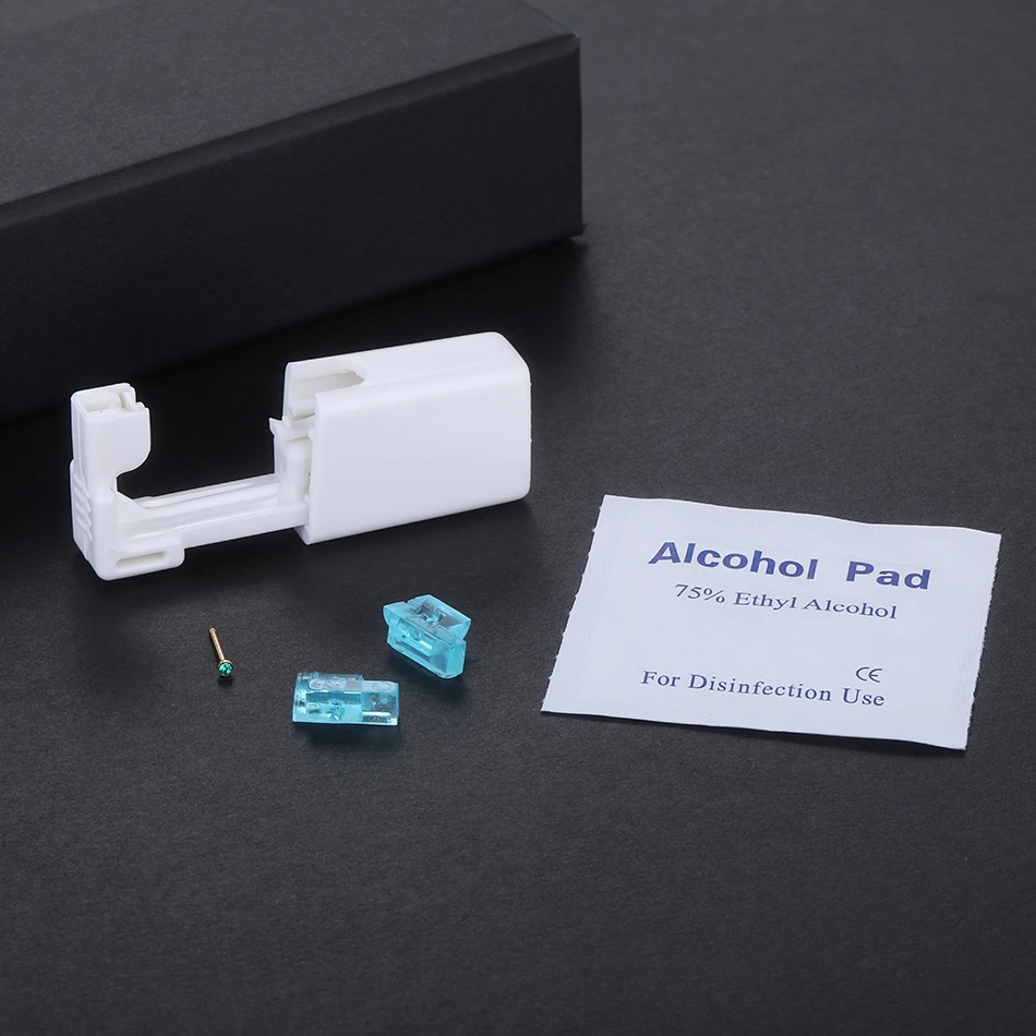 Nose Stud Piercing Gun Disposable Safe Sterile Piercing Unit Nose Tool Machine Earring Stud 1PC Body Jewelry nose studs piercing jewelry body piercing earrings ear piercing jewelry metal jewelry body jewelry body piercing jewelry nose piercing gun piercing tool body piercing kit