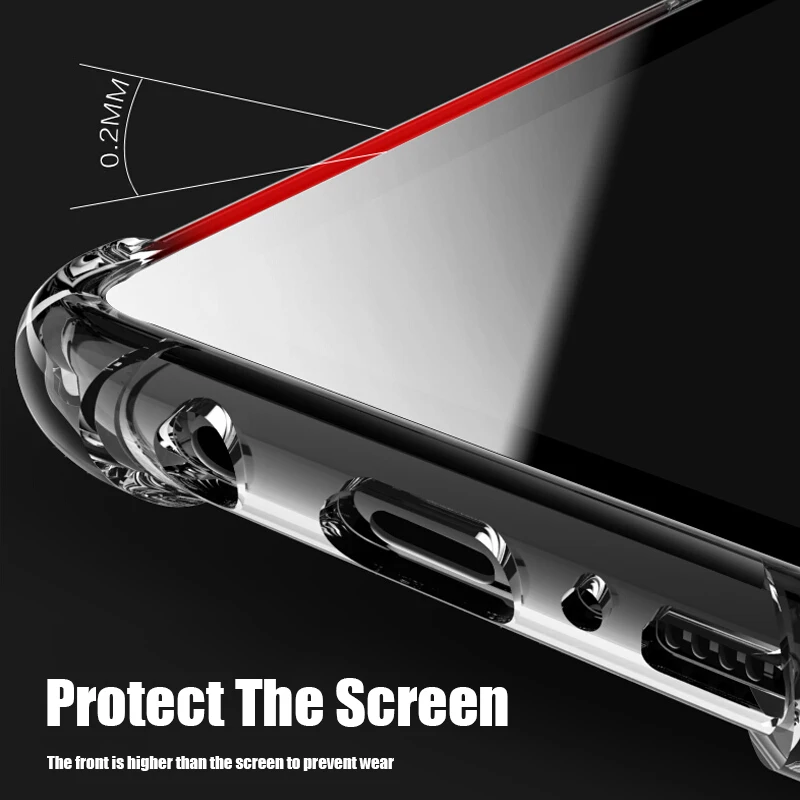 Shockproof Clear Soft Silicone Case For Samsung Galaxy S20 S21 S22 S23 FE S8 S9 S10E S10 Note 10 Plus 20 Ultra Cover Cases - 4