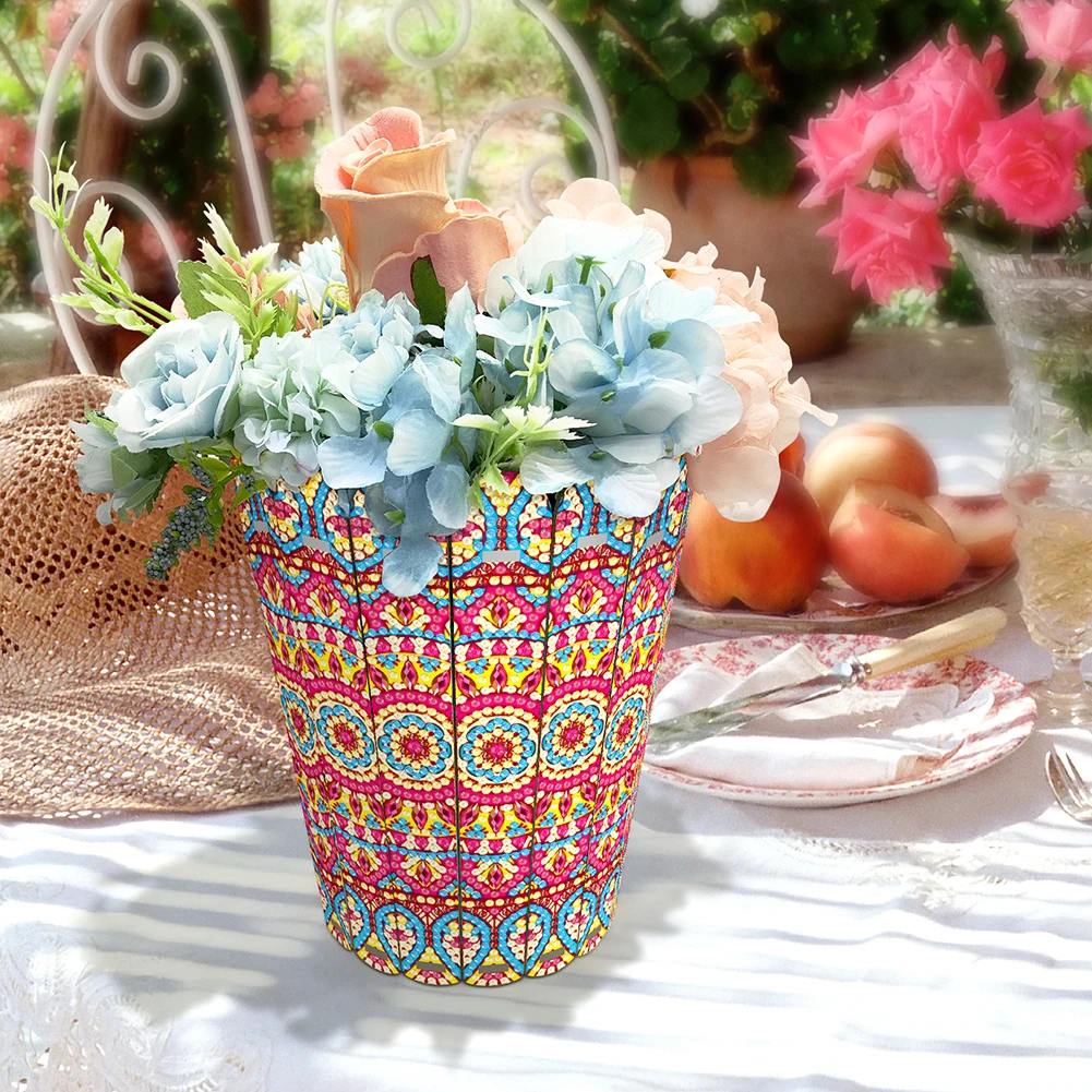 Diamond Painting Vase Diamond Painting Tabletop Ornaments Kit Desktop Diamond Art Flower Arrangement Vase for Home Office Decor