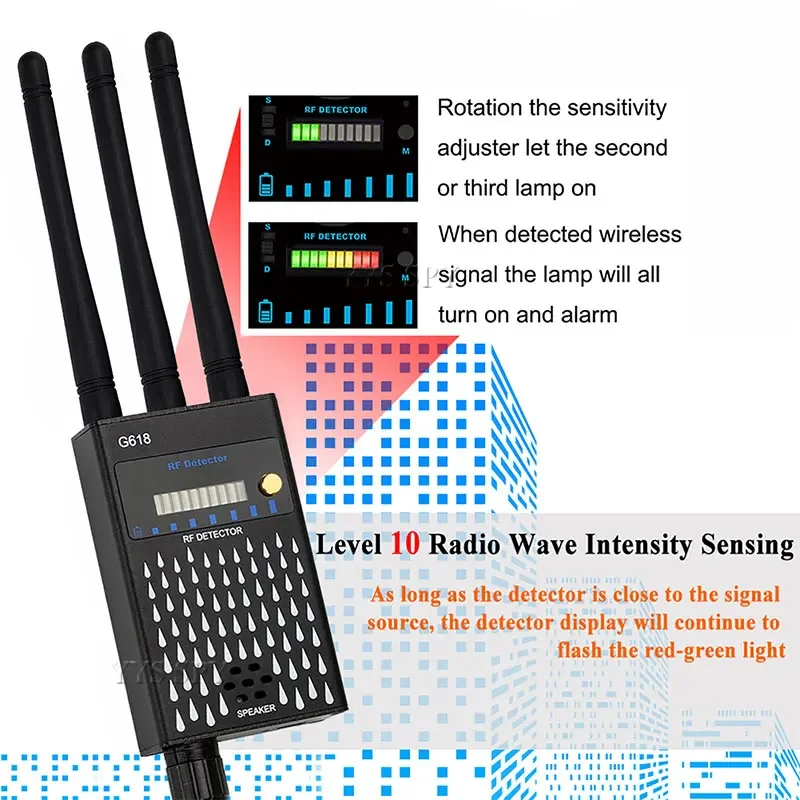 Anti Hidden Camera Detector Hacking Spying Gadgets Finder Tools RF Signal GPS Tracker Espion Kamera Dedekt&ouml;r Security Protection