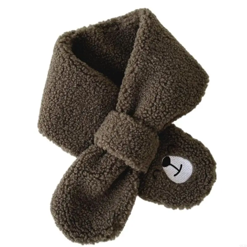QX2D Cartoon Baby Scarf Autumn Winter Baby Neck Warmer Boys Girls Neckerchief Fashion