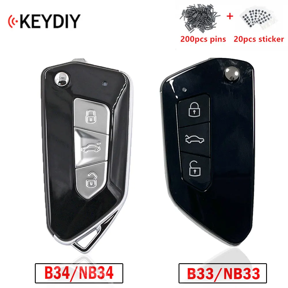 

KEYDIY Universal Wire/wireless Remote Key KD B33 NB33 B34 NB34 Key Remote KD900/KD-X2 / KD-MAX for VW Car Key Car Accessories