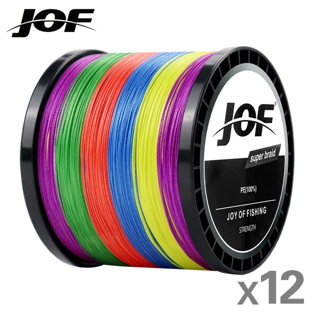 JOF Braided Fishing Line 1000M 500M 300M 100M Multifilament Line PE Fishing  Line 12 Strands Saltwater Carp Fishing Wire - AliExpress