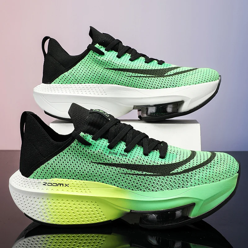 Marathon Air Cushion Men Sports Running Shoes Breathable Lightweight Women's Comfortable Athletic Nonskid Carbon Plate Sneakers men sneakers