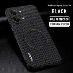 Luxury Car Magnetic Holder Shockproof TPU Silicone Phone Case - Premium Back Cover for Poco X8 Pro Max (Black)
