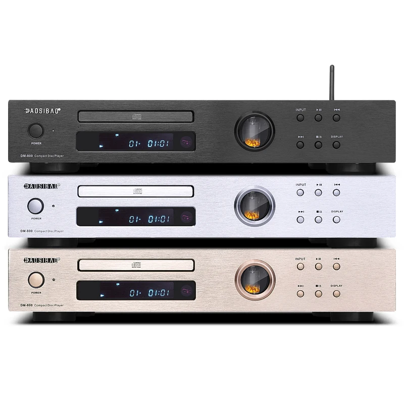 전문 발열 등급 HIFI CD 플레이어, 순수 CD 무손실 음악 플레이어, 무선 블루투스 USB 무손실 레코드 튜브 오디오 플레이어