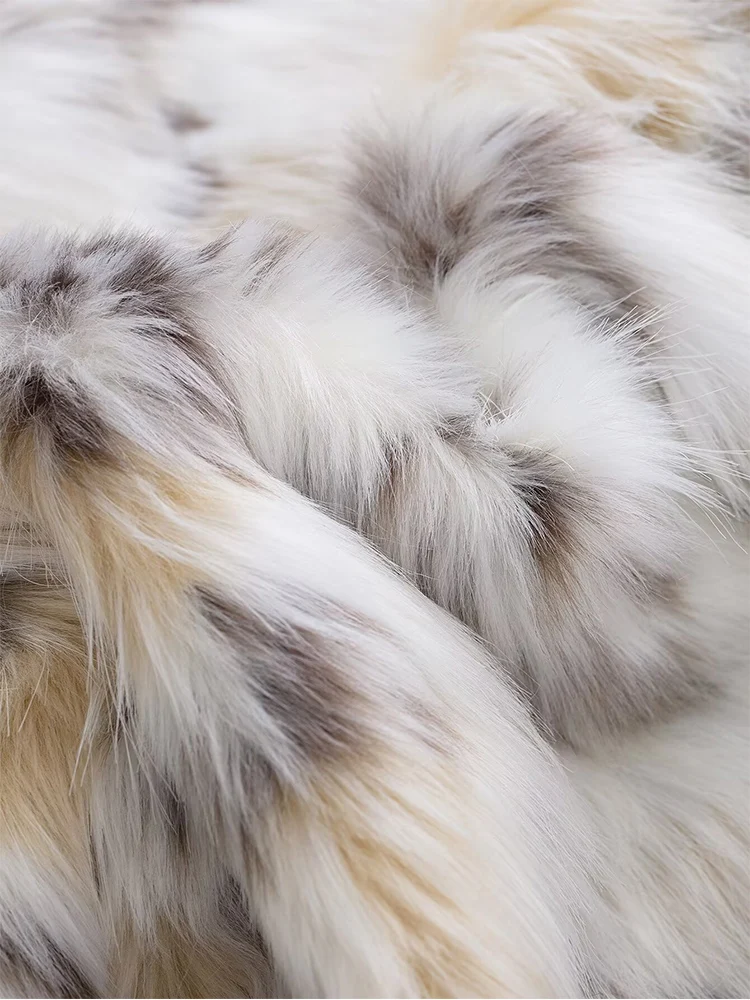 2025 Fall Winter Women Casual Faux Fur Jackets Fashion Streetwear Stand Collar Warm Oversized Thick Coats Ladies Elegant New