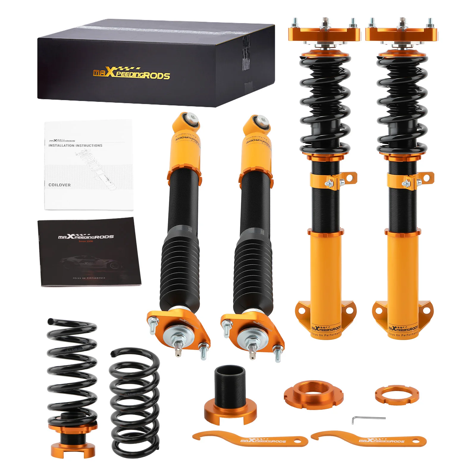 

Maxpeedingrods Coilovers Shock for Mercedes-Benz W204 C180 C200 C300 C350 RWD Adjustable Damper Coilover Struts Shocks